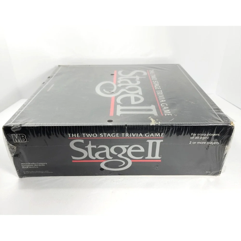 1985 VTG Milton Bradley Stage II the Two Stage Trivia Game New Sealed‎